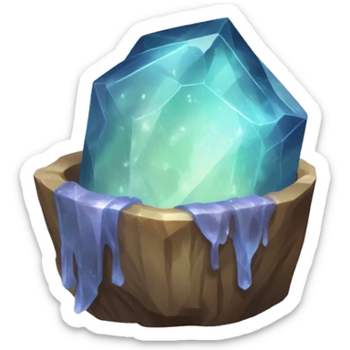 empty crystal geode magical robes sticker