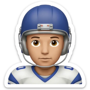 bald, male, football player sticker