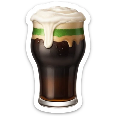 Dark beer irish sticker