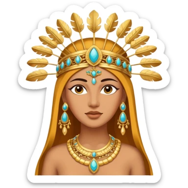 una diosa de la época púnica, de alto rango sticker