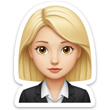 The blonde girl diplomat sticker