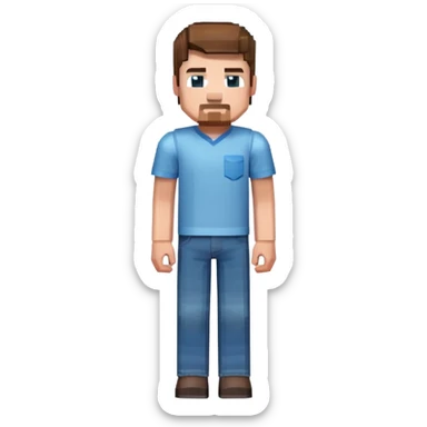 minecraft steve  sticker