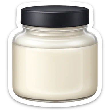 luxury white moisturizer sticker