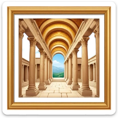 Cinematic Realistic The Library of Celsus Emoji sticker
