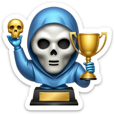 trofeu ghostface sticker