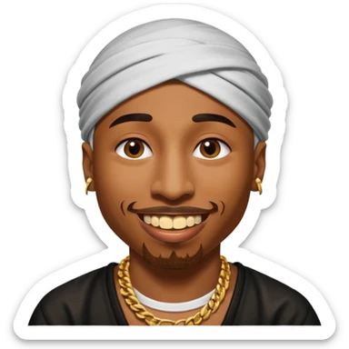 Tupac sticker