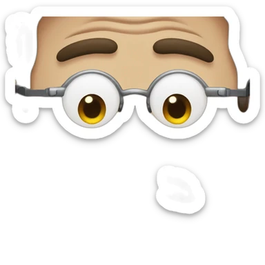 Michael Scott Face with Monocle sticker