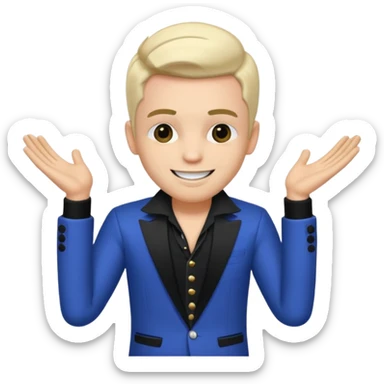 Sugar Bones, Male Pop Singer from Confidence Man sticker