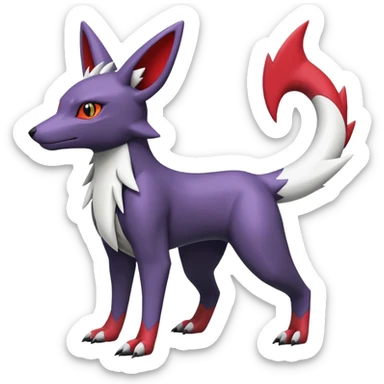 Heliolisk-Umbreon-Sergal-Zangoose-Cyclizar-Genesect-Pokémon, full body sticker