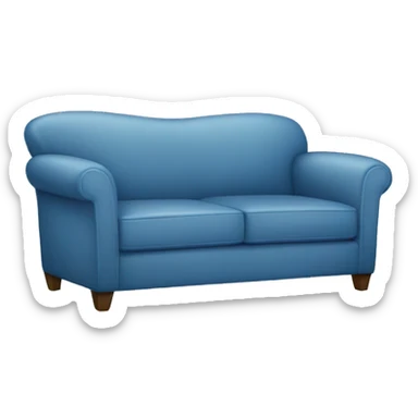 sofá azul sticker