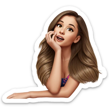 realistic portrait of girl sticker