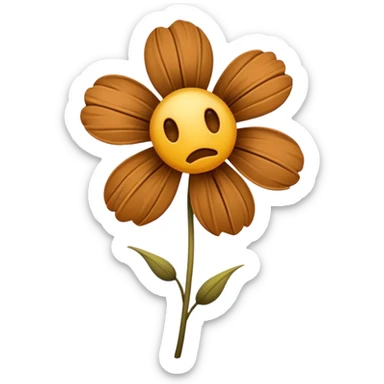 wilted flower sticker