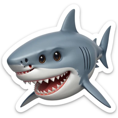 SHARK HAPPY FACE POV sticker