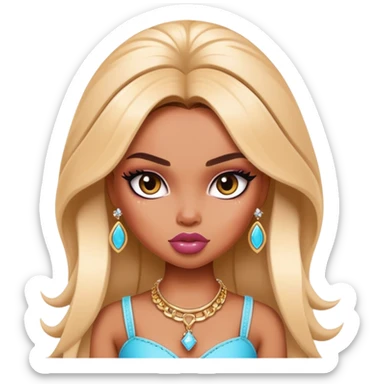 pretty bratz baddie, cool jewelry sticker