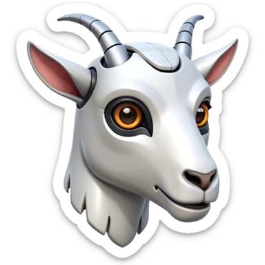A Robotic  Goat head sticker
