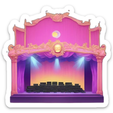 kpop music stage sticker