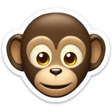 macaco com asas de anjo sticker