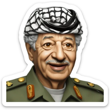 Yasser arafat sticker