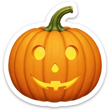 pumpkin not carved sticker