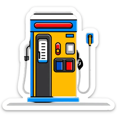 gas station pump sticker