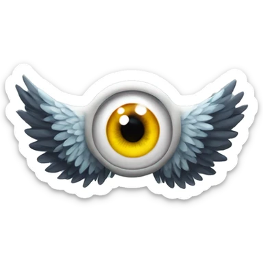 eye with wings sticker