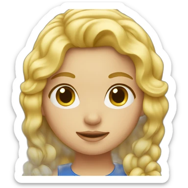 Blonde dutch girl sticker