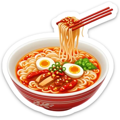 Spicy Ramen with Chili Oil 🍜🔥 sticker