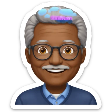 older black man sticker