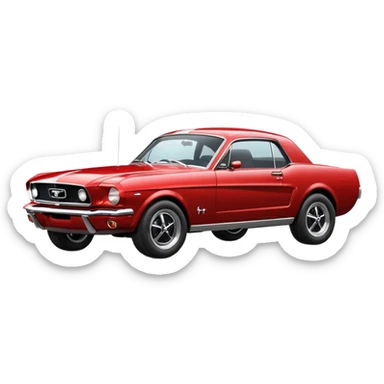 Classic mustang sticker