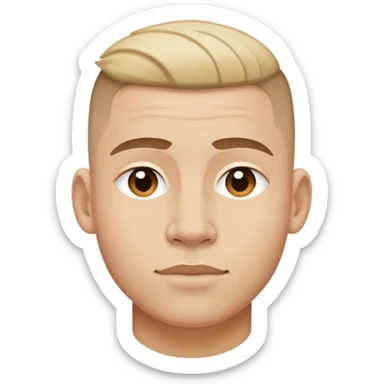 gavin with high taper fade sticker