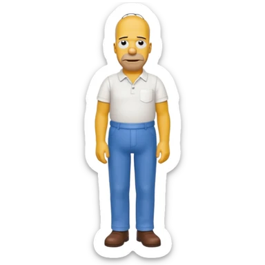 Homer simpson sticker