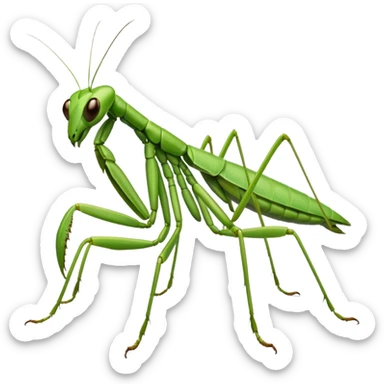 Praying mantis sticker