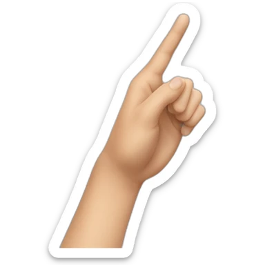 You looked hand gesture sticker