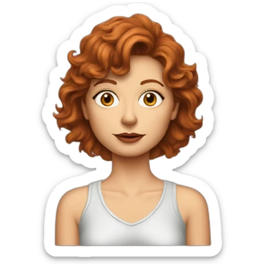 young susan sarandon cartoon wearing tee sticker