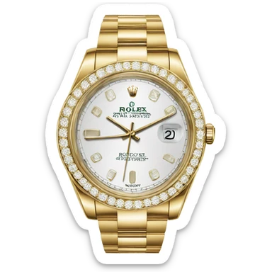 rolex watch emoji IOs style sticker