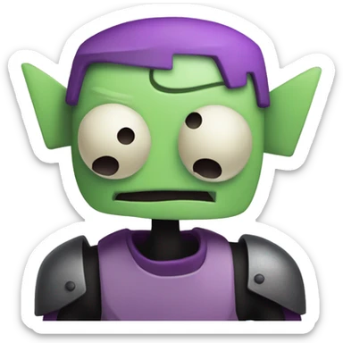 Invader zim from Nickelodeon  sticker