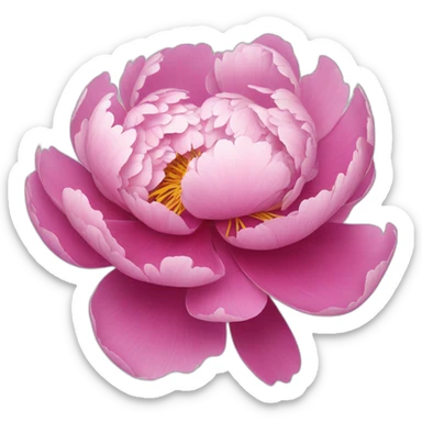 Peony sticker