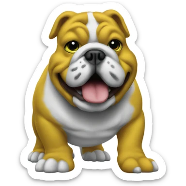 The Oregon duck on a bulldog sticker