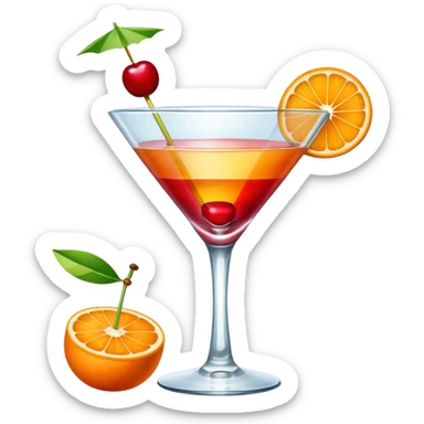 Sex on the beach cocktail sticker