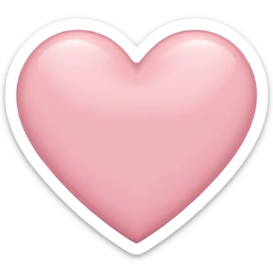 light pink heart emoji  sticker