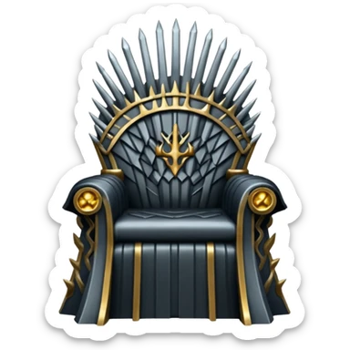 Generate the iron throne emoji sticker
