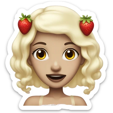 Strawberry princess pale vampire sticker