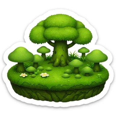 moss garden sticker