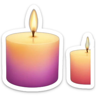 scented candles sticker