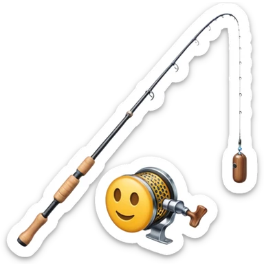 Fishing rod item sticker