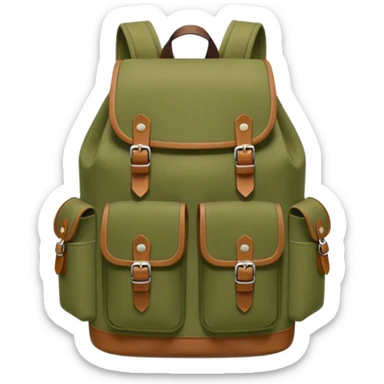 backpack front view storage sticker