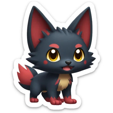 Litten-Zorua full body sticker