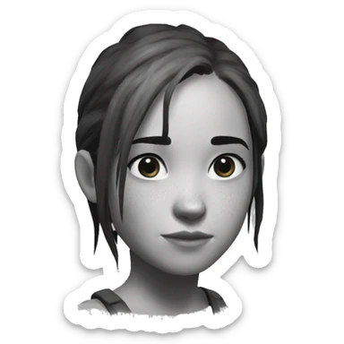 Ellie the last of us Little bit dezoom sticker