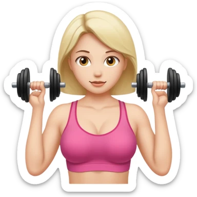 A naked woman lifting her boobs sticker