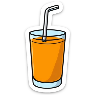double stuffed orange juice sticker